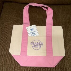 Trader Joe’S I Tote I Mini I Pastel-Pink